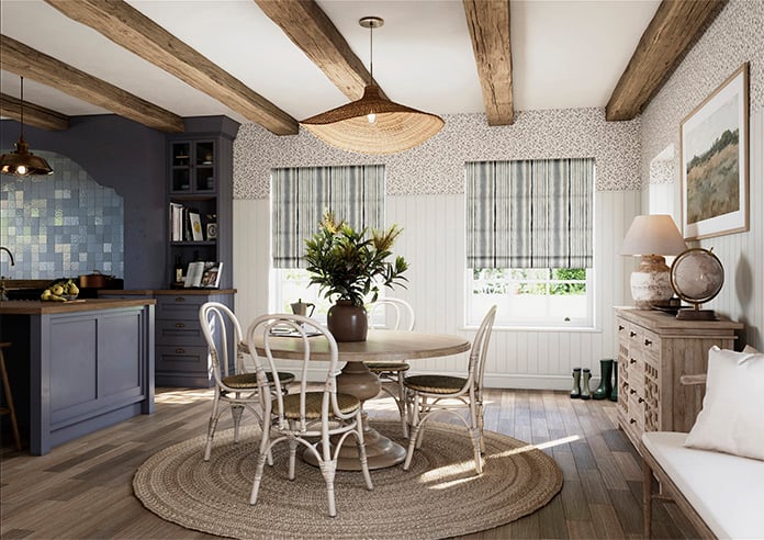 Guarda Stripe, Grey - Roman Blind - Image 7